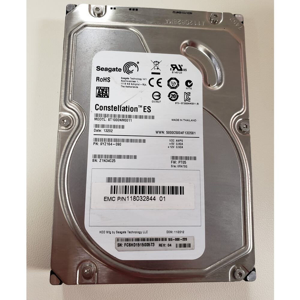 Seagate ST1000NM0011 1TB 3.5" SATA Hard Drive (PRE_OWNED)